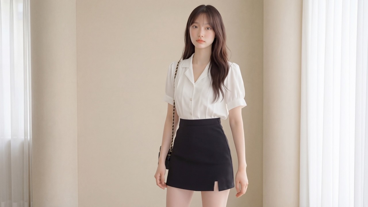 Soft Mini Skirt Lookbook | Urban Calm Mood