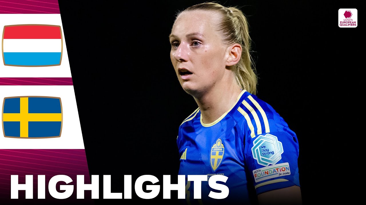 Sweden vs Luxembourg | Highlights | Women's Euro Qualifiers 25-10-2024