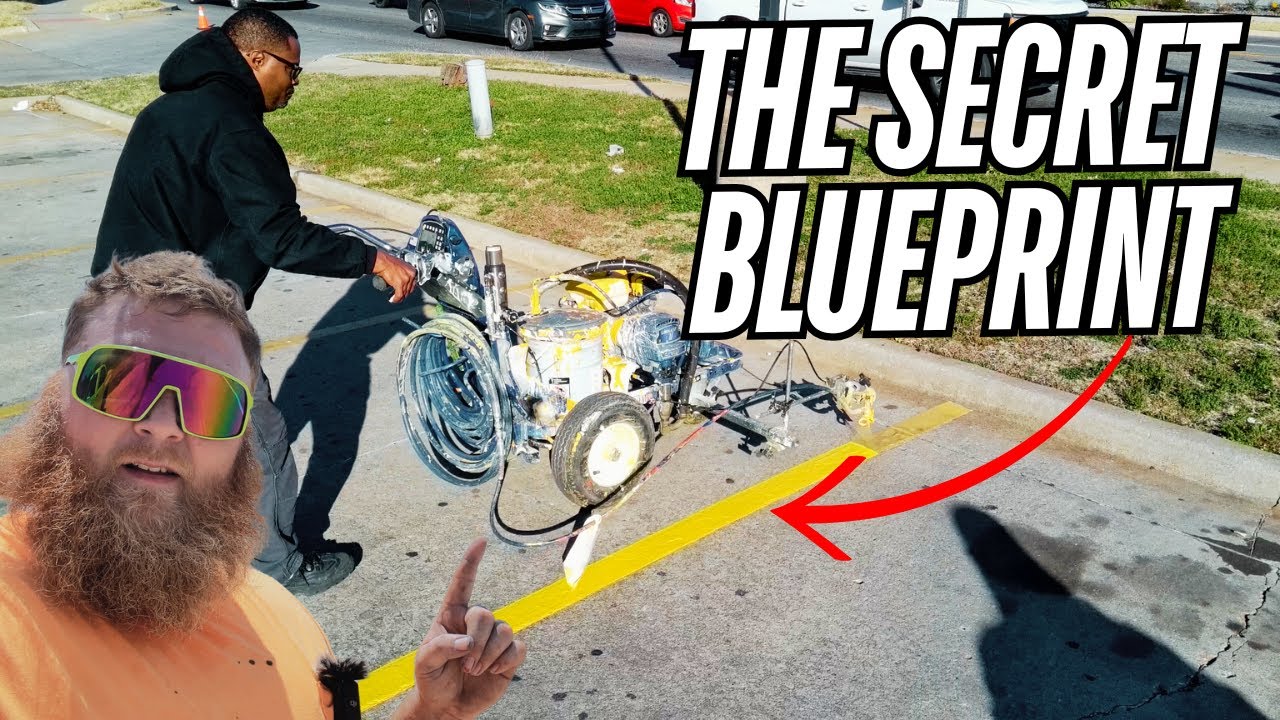 4 SECRETS that made me 6-FIGURES with PARKING LOT STRIPING! Parking lot Striping Business