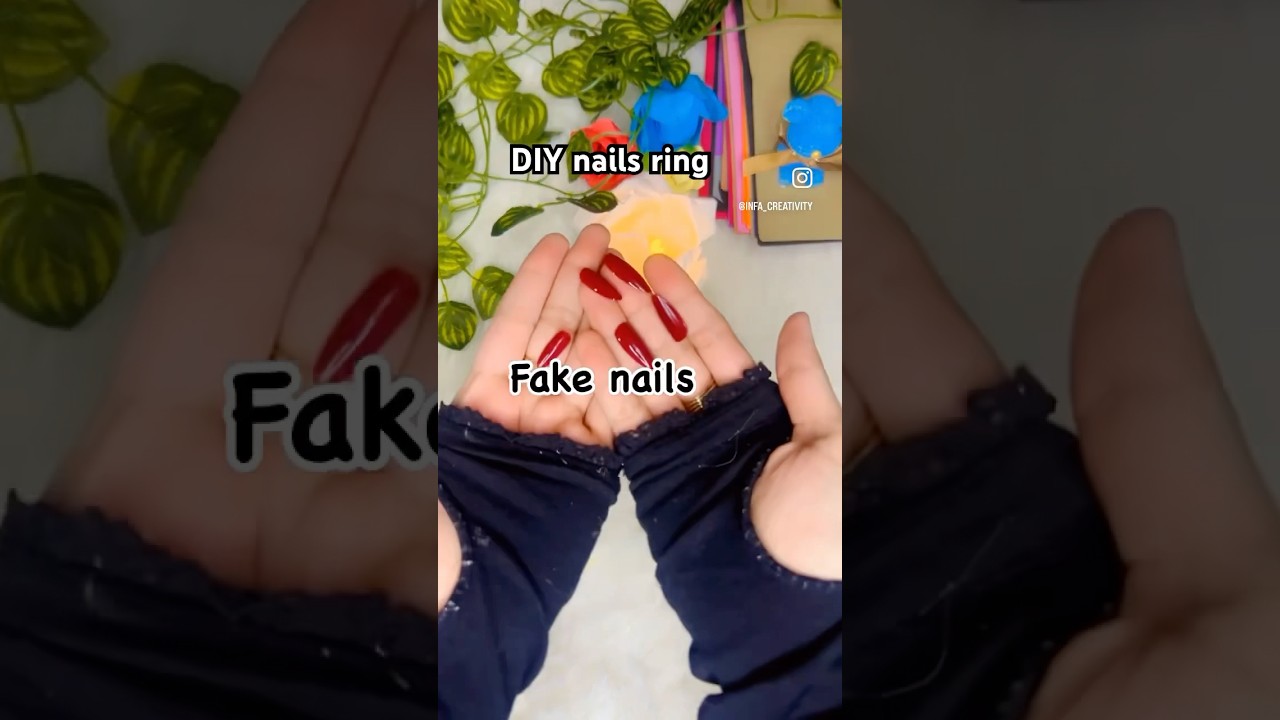 Make Your Own Fake Nail Ring in Minutes | Fun DIY Jewelry! #diy #shorts #ytshorts #trending