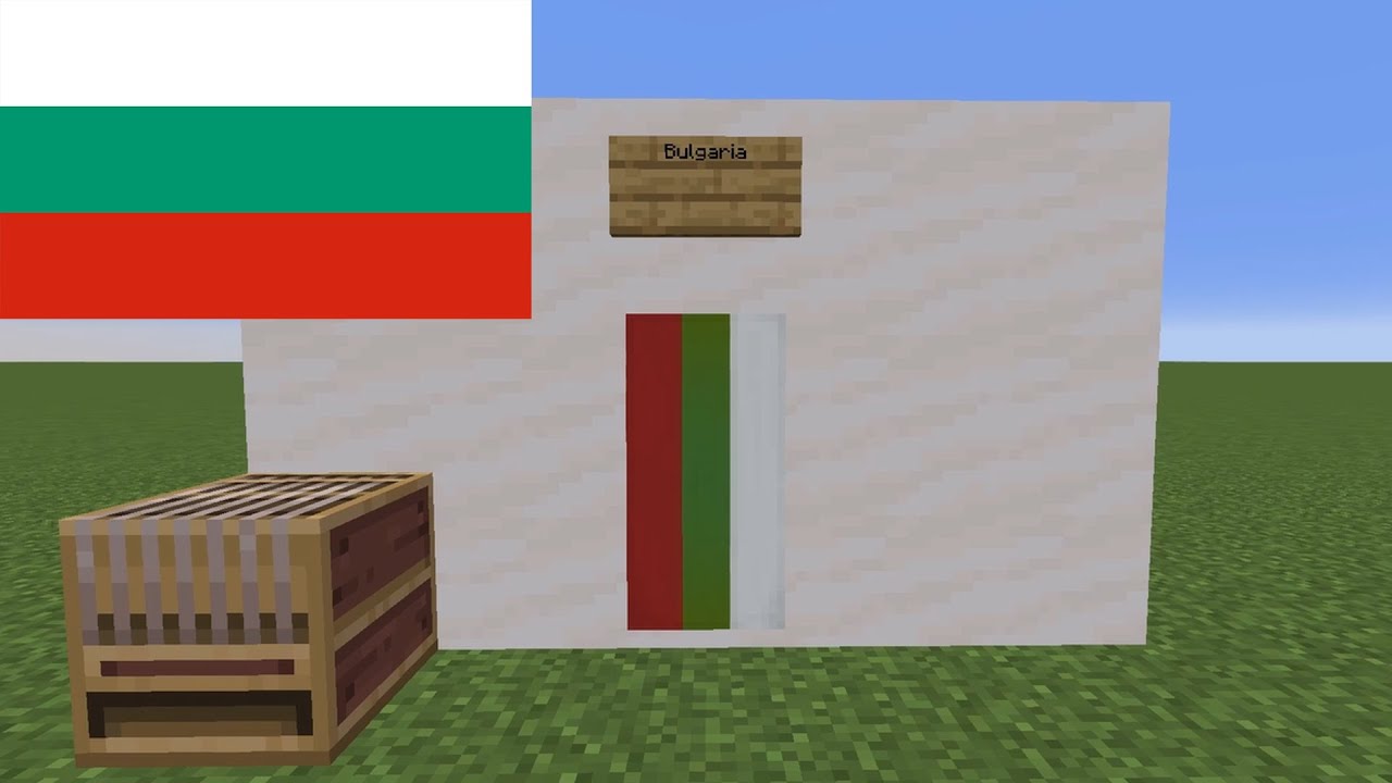 How to Make Bulgaria's Flag in Minecraft