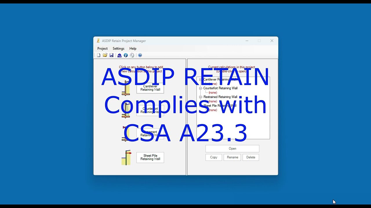 ASDIP RETAIN Complies with CSA A23.3-19