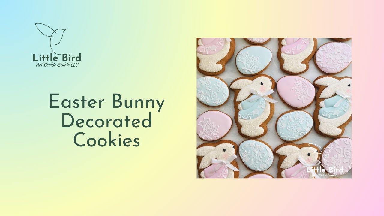 Easter Bunny Decorated Cookies #easter #easterbunny #eastercookies #decoratedcookies
