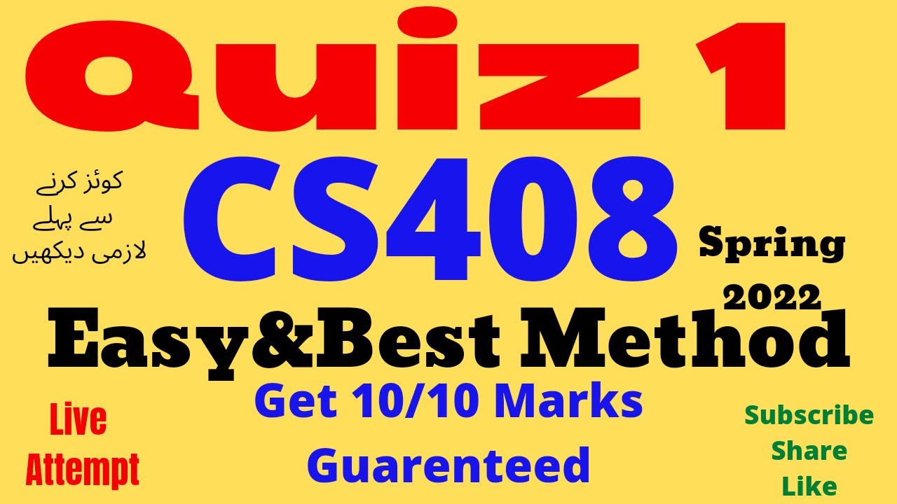 cs408 quiz 1 solution 2022 cs408 quiz1 2022 quiz 1 cs408 2022 cs408 quiz 1 cs408 quiz 1 2022 waqas