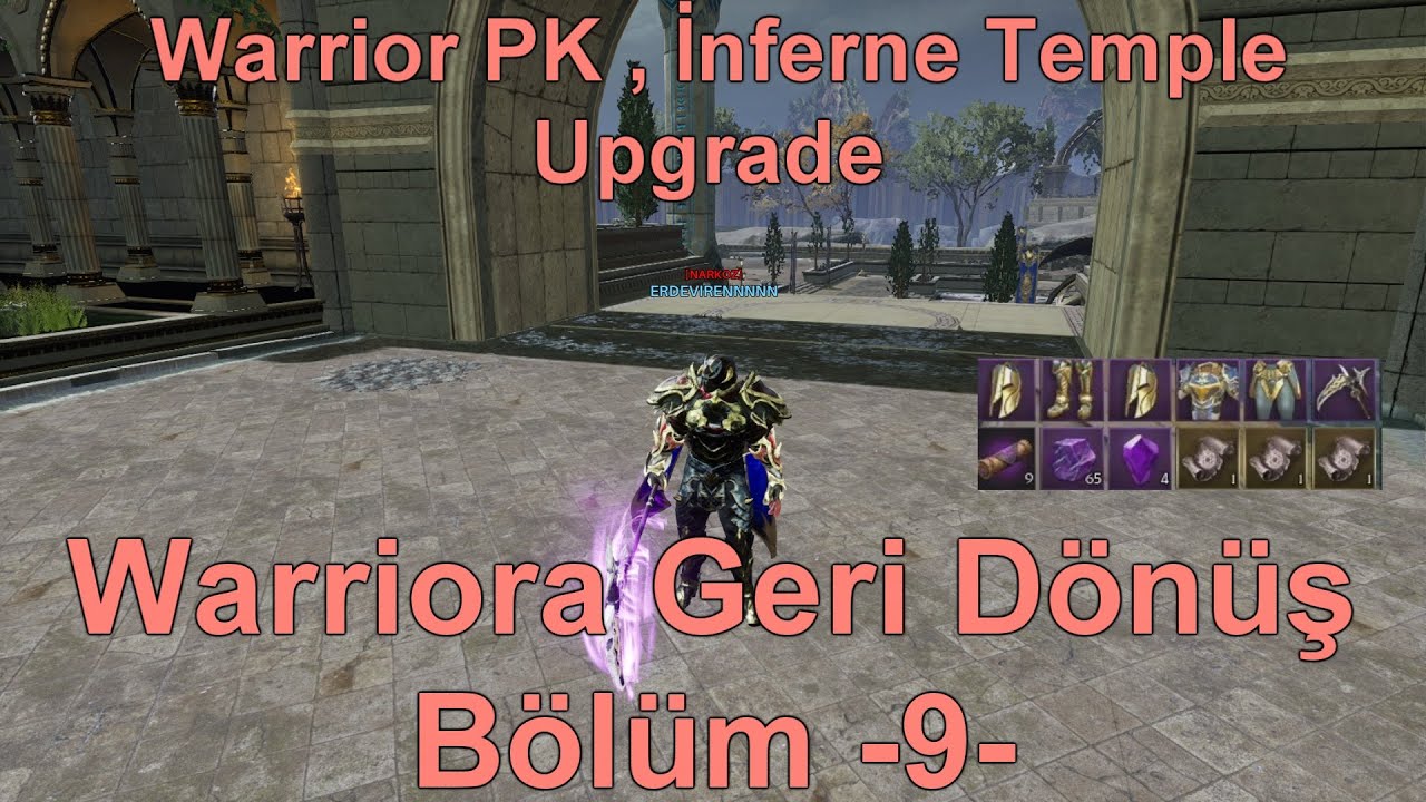 Warriora Geri Dönüş Bölüm -9- Warrior PK | İnferno Temple | Upgrade | Rise Online