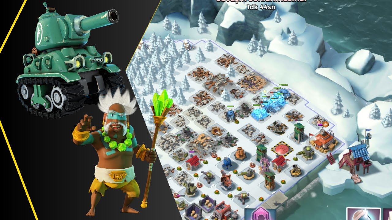 #015 Hq13 Karargahı 14. seviyeye çıkartıyoruz. Upgrading headquarters to level 14. Boom Beach Türkçe