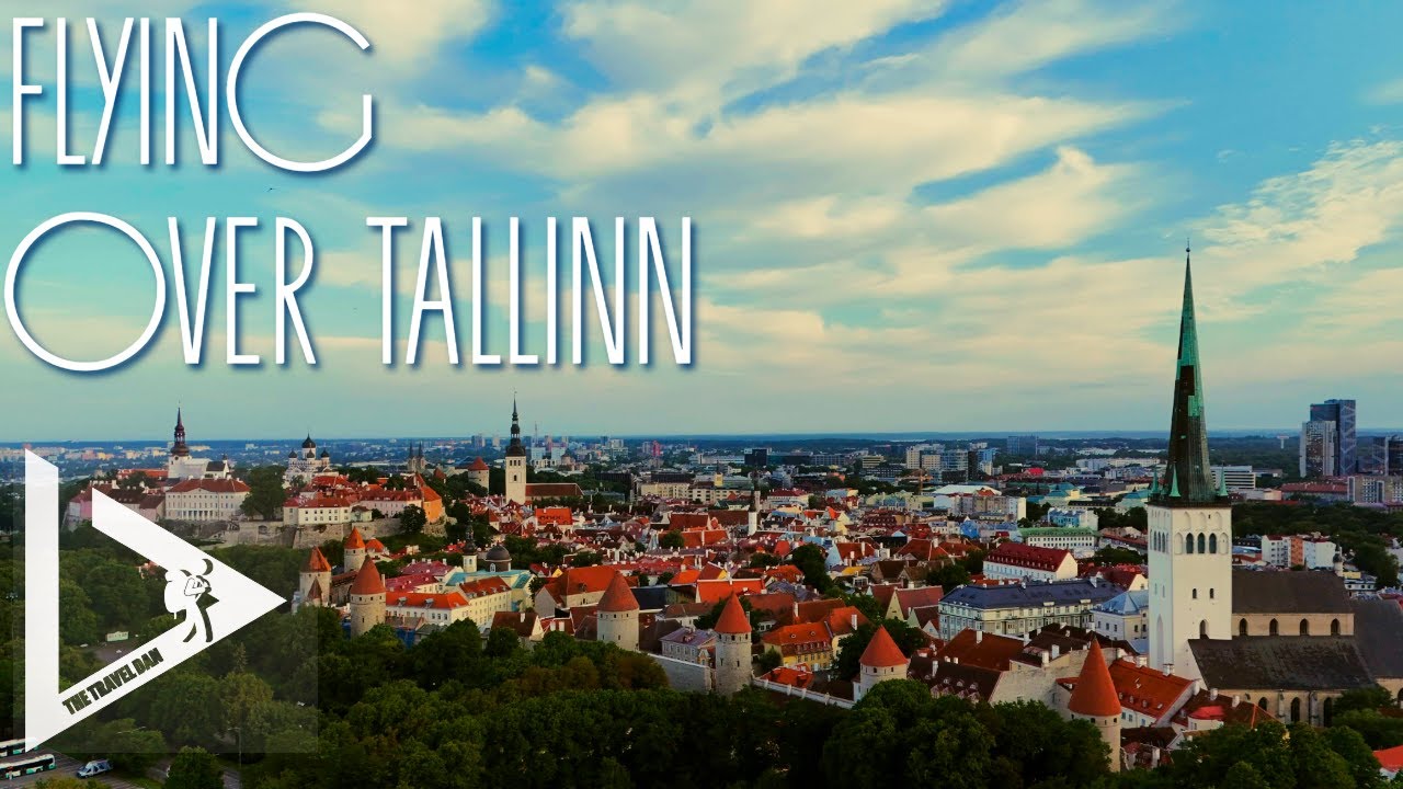 🇪🇪 Tallinn at Sunrise 🌅 Old Town, Toompea, Kalarand & Baltic Sea | 4K Drone