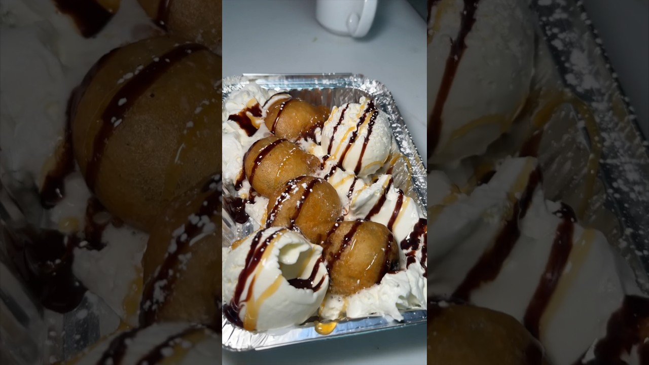 The FRIED OREO DESSERT from Street to Table in Merrick, NY! 😍🔥🤤 #DEVOURPOWER #LongIsland #NY