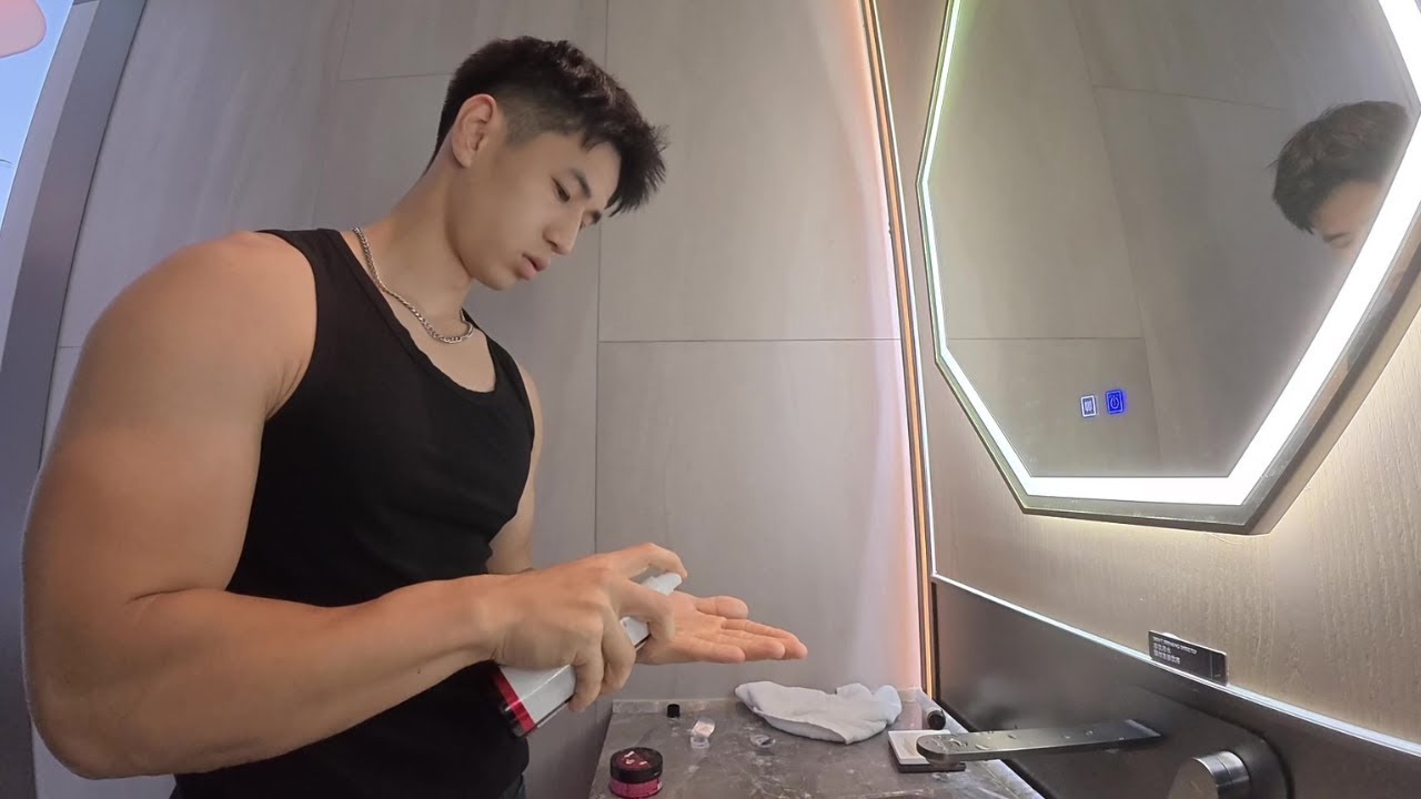 和帥氣肌肉前空少去揚州遊玩(下)丨連肌肉男也受不了🥵！ [SUB]
