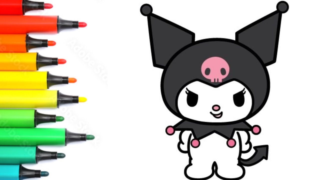 Sanrio Kuromi Drawing, Painting & Colouring for Kids and Toddlers_ Child Art | Kuromi