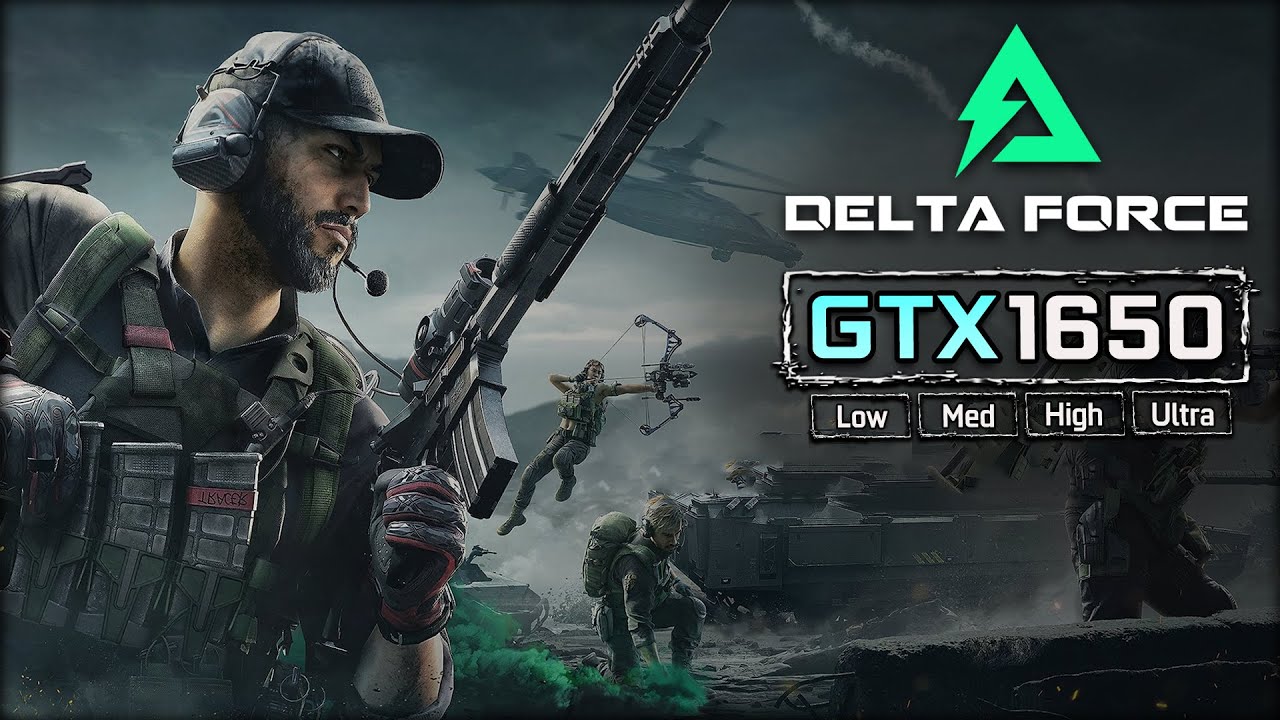 Delta Force Test in GTX 1650 [1080p Low, Med, High, Ultra Settings]