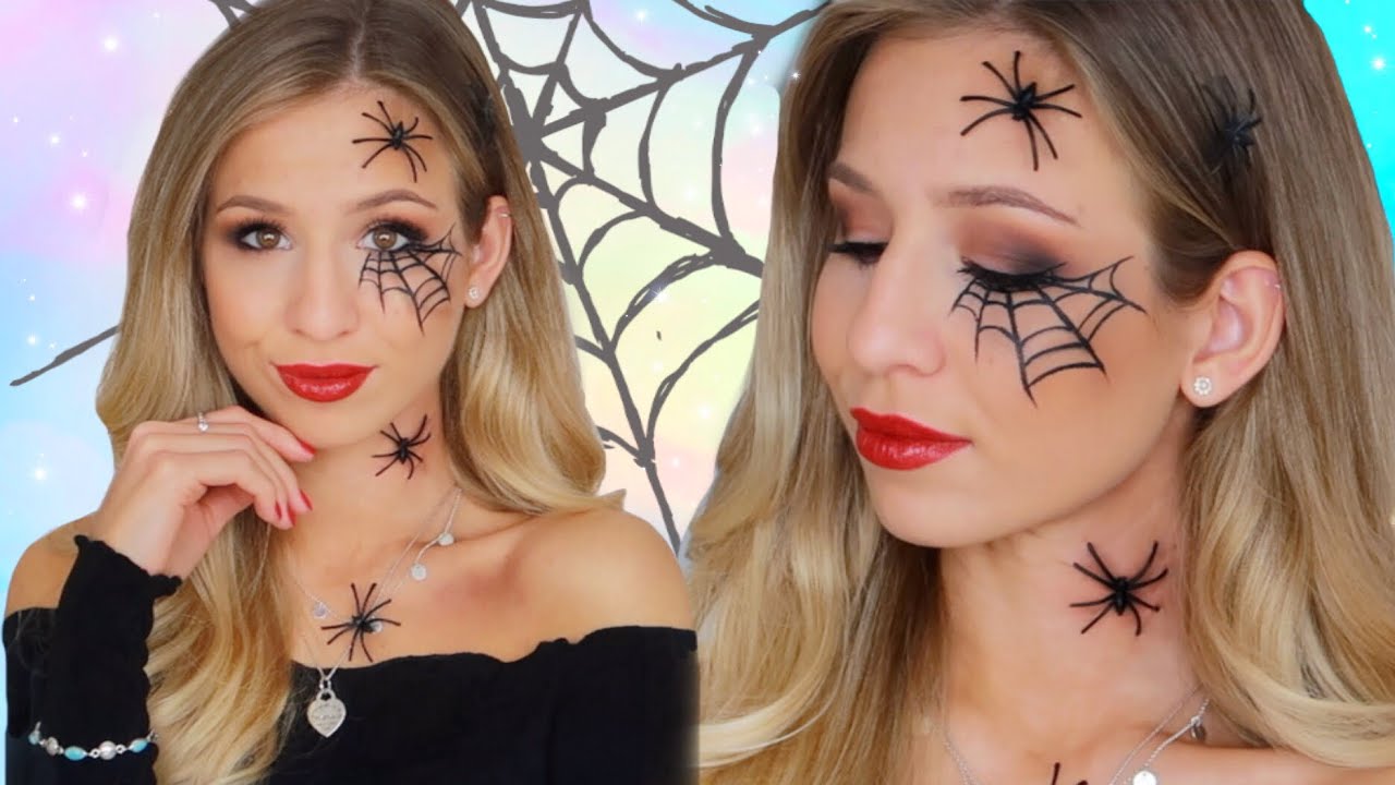 HALLOWEEN MAKE UP 🕷 schnelles und einfaches Halloween Make Up 2018 👀 Cali Kessy