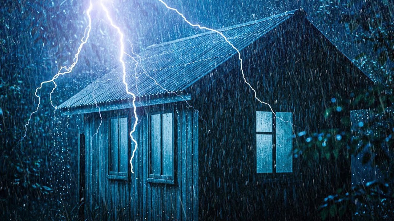 Perfect Rain Sounds For Sleeping And Relaxing - Rain And Thunder Sounds For Deep Sleep - Study, ASMR
