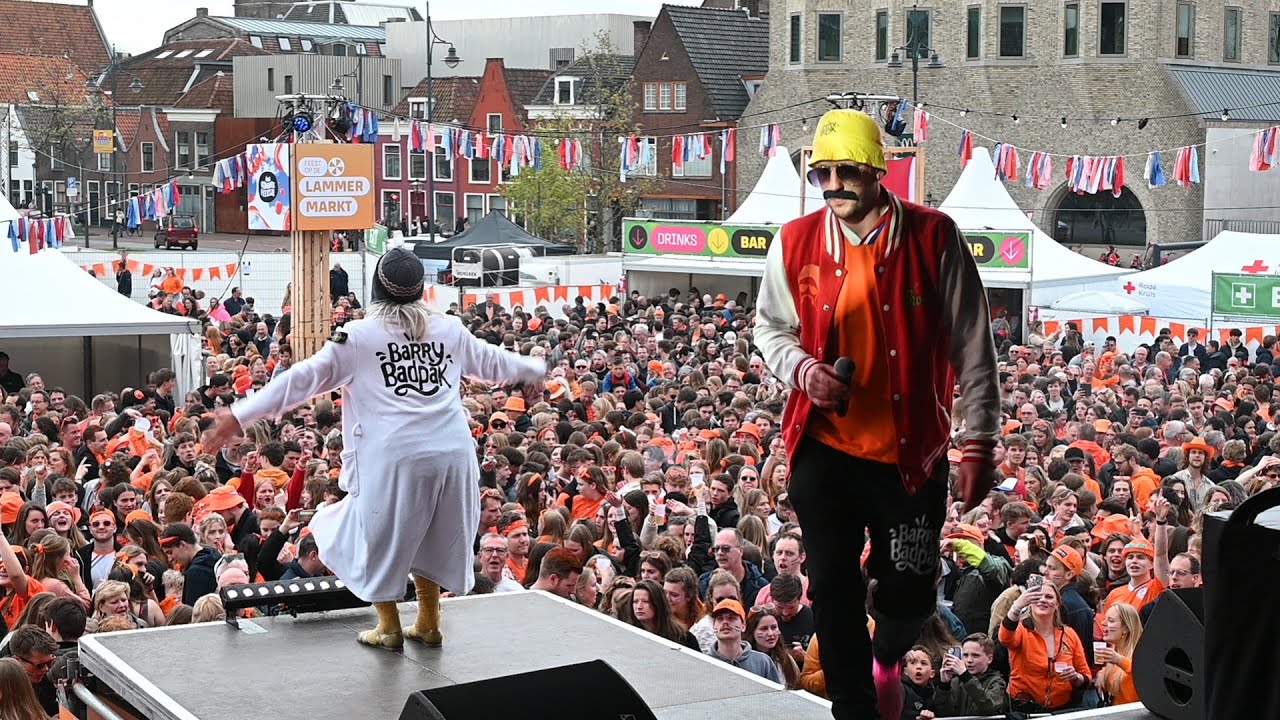 Koningsdag 2024 Leiden Barry Badpak.  www.leidseglibber.nl
