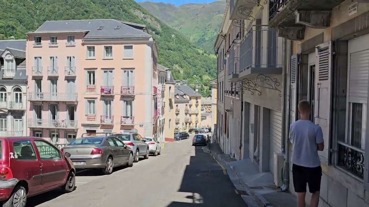 8K town in Pyrenees Cauterets in France 11th of August 2023