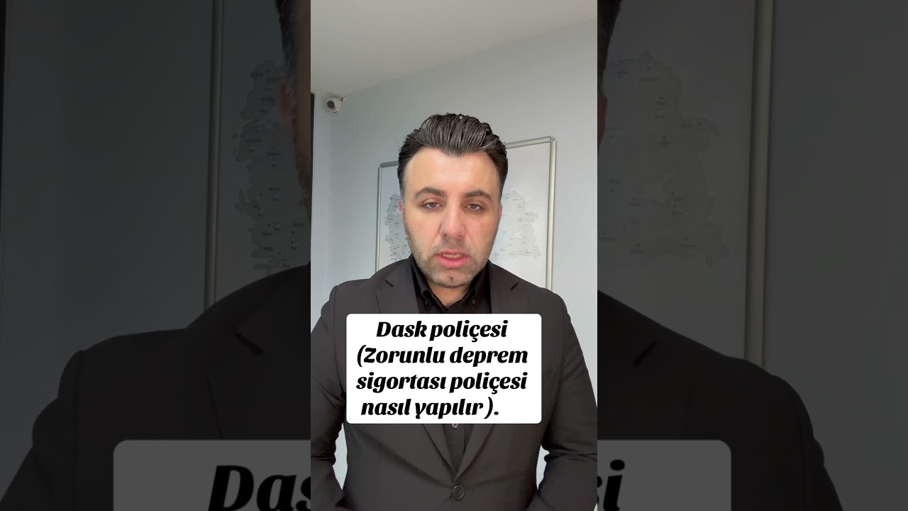 Dask poli&ccedil;esi nasıl yapılır?Zorunlu deprem sigortası poli&ccedil;esi