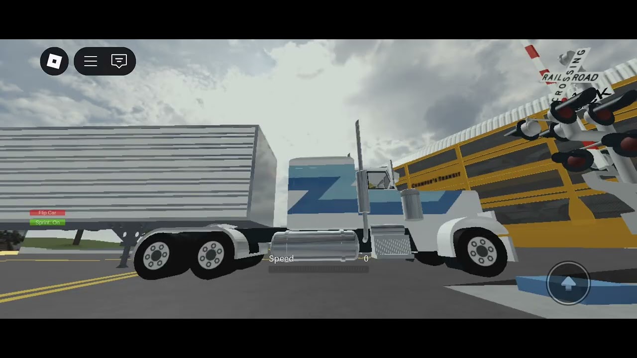 Playing roblox train vs cars (part 2) 