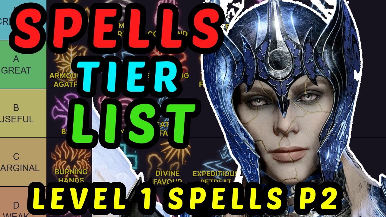 ULTIMATE SPELLS GUIDE - [Updated] BG3 Spells Tier List - Level 1 Part 2
