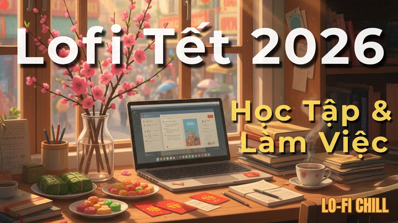 Nhạc Lofi Tết 2026 🌸 Chill Học Tập & Làm Việc | Nhạc Không Lời Thư Giãn Dọn Nhà