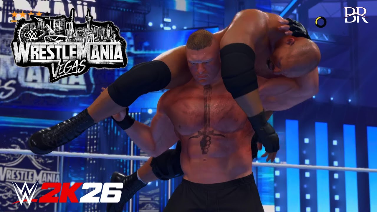 WWE 2K26 | GoldBerg Vs Brock Lesnar | WrestleMania 42 | No Holds Barred Match
