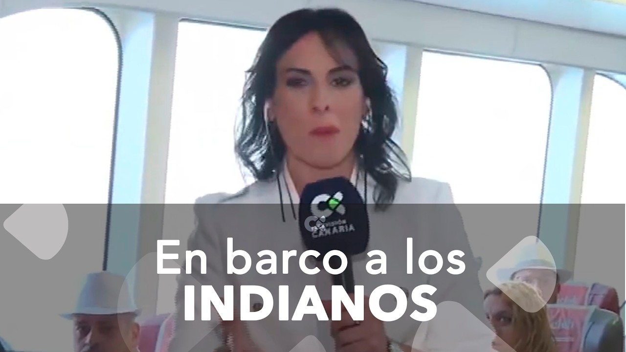 Indianos camino a La Palma, en barco