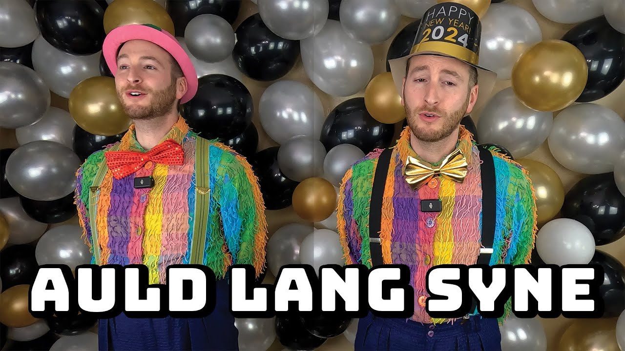 Dueling Mr. Balloons Sing Auld Lang Syne (Old Lang Syne) the New Year's Song