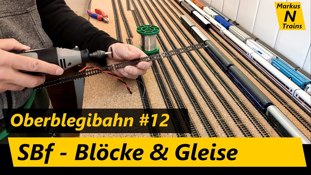 Blöcke definieren & Gleise anschliessen im Schattenbahnhof - Oberblegibahn Spur-N #12