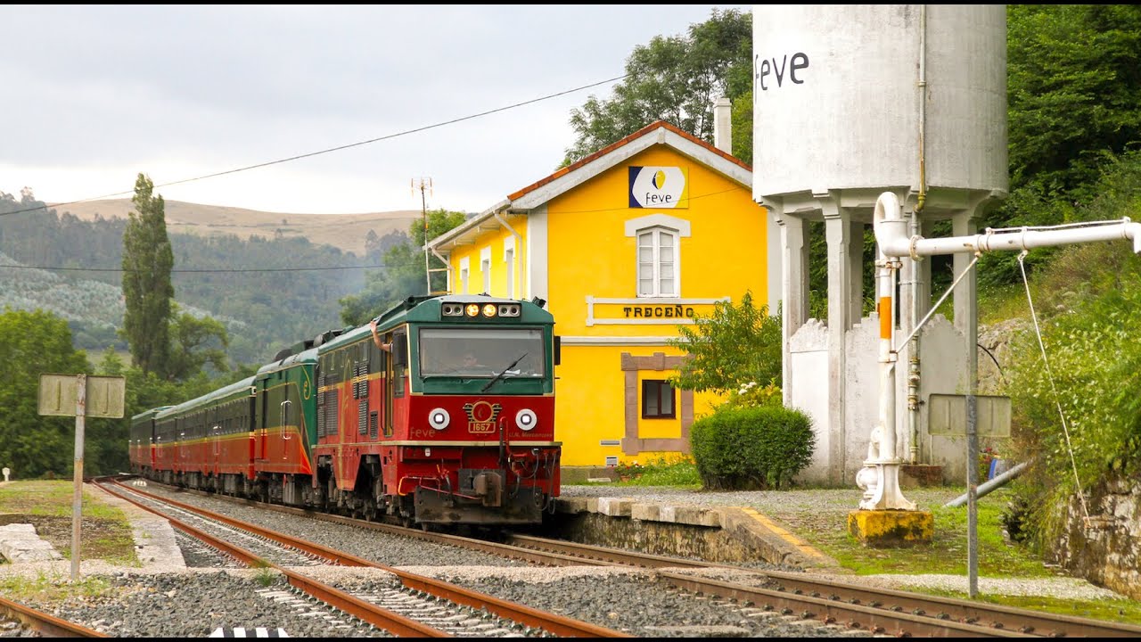 Trenes Feve Ferrocarril Cantábrico & Santander Bilbao   Huellas monumentales de un pasado milenario.