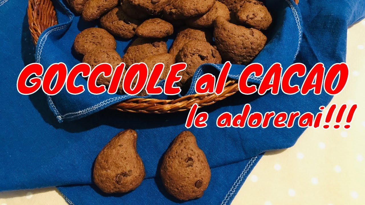 BISCOTTI GOCCIOLE AL CACAO buonissimi biscotti facili e veloci che adorerai - di Prima del Caffè