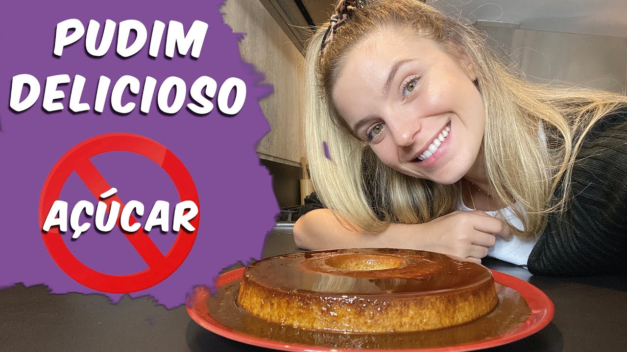PUDIM DE BANANA LOW CARB SEM AÇÚCAR COM 3 INGREDIENTES