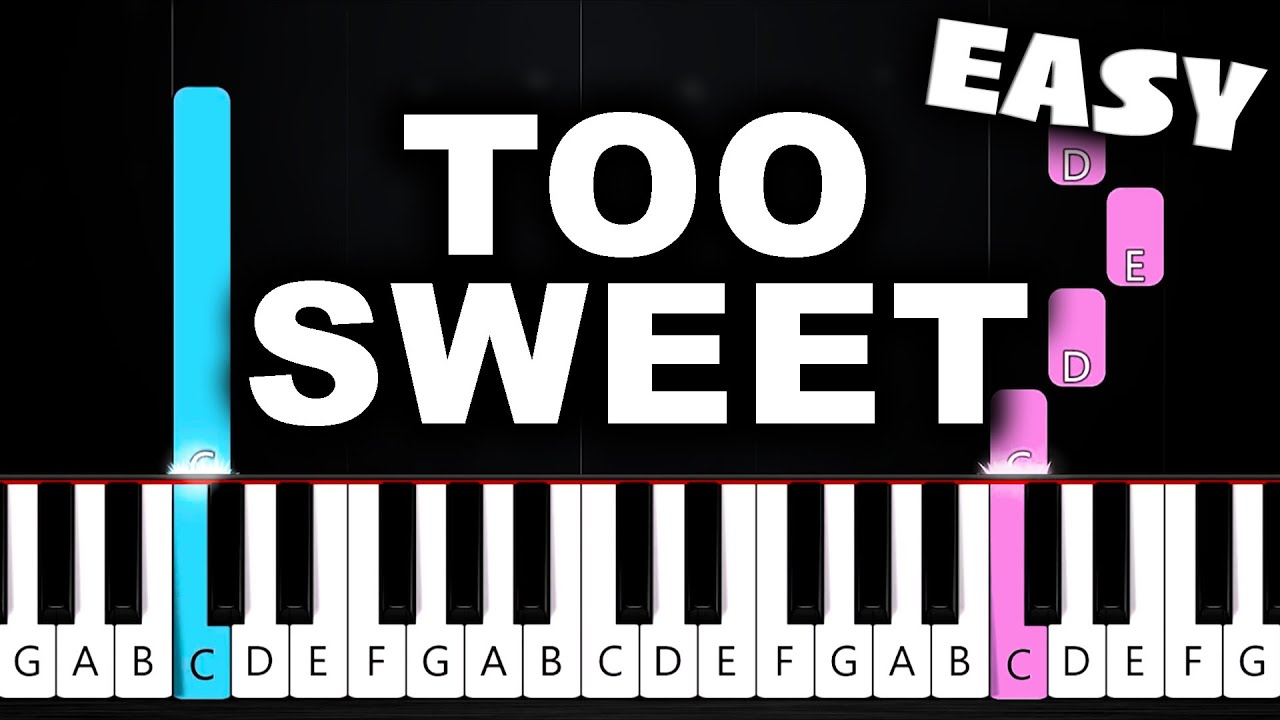 Hozier - Too Sweet - EASY Piano Tutorial