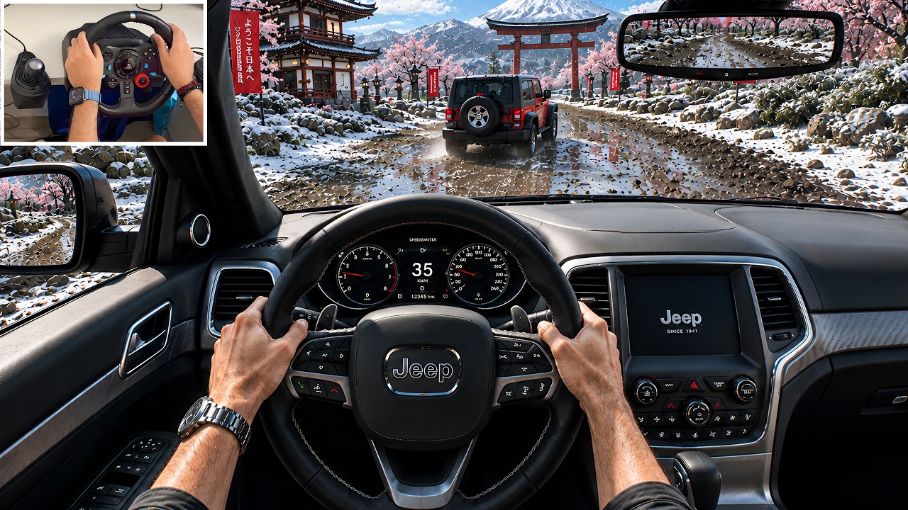 Forza Horizon 6 - POV Offroad with Jeep Grand Cherokee | Steering Wheel Gameplay