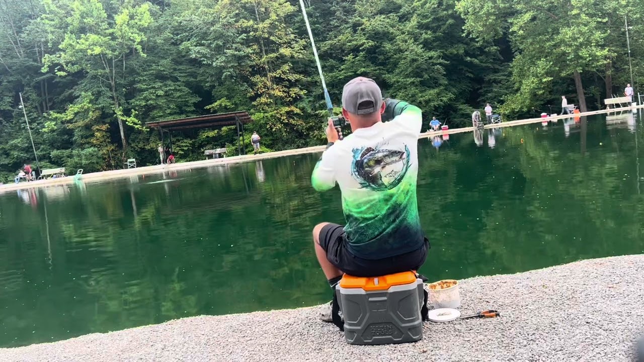 G&p paylake fishing for farm raised catfish.