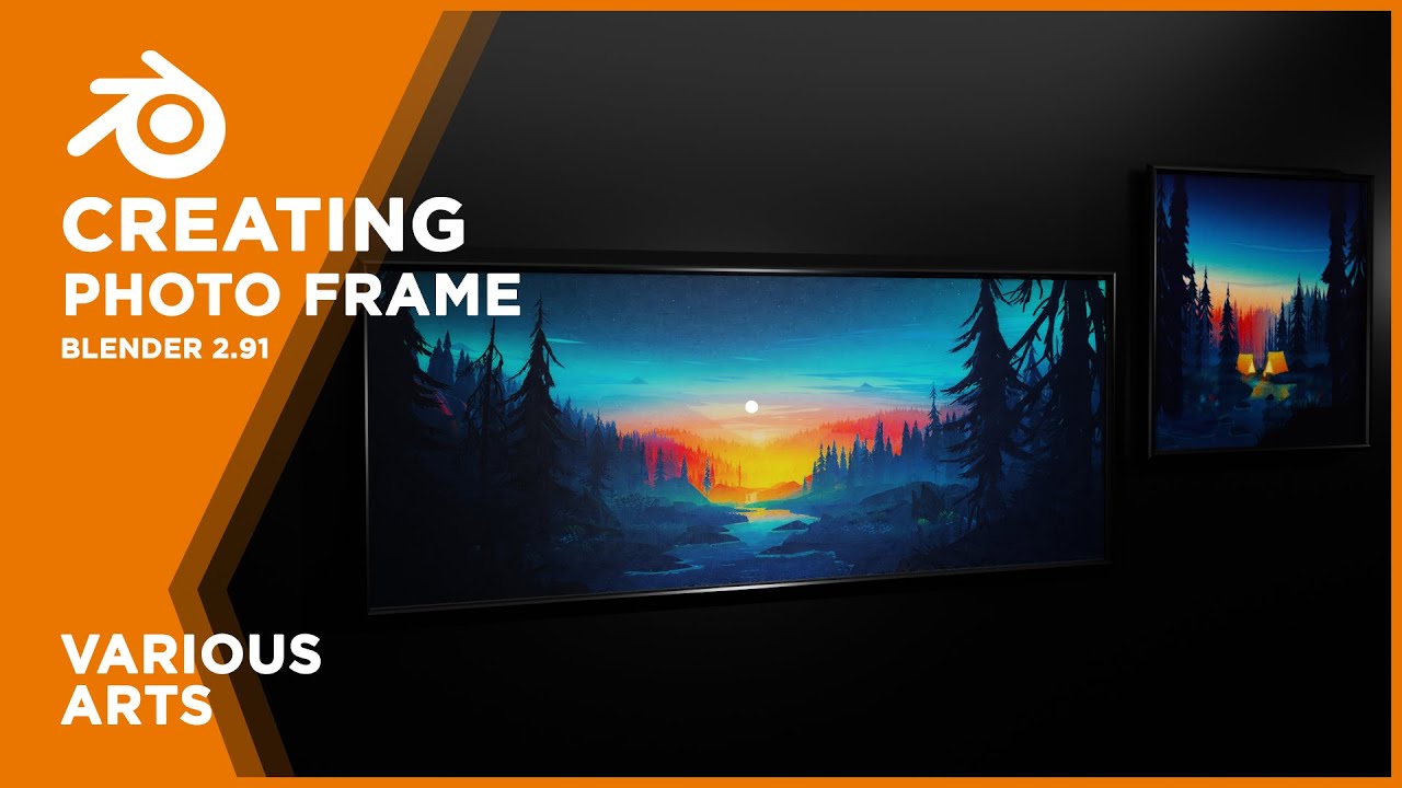 How to make photo frame in blender 2.82