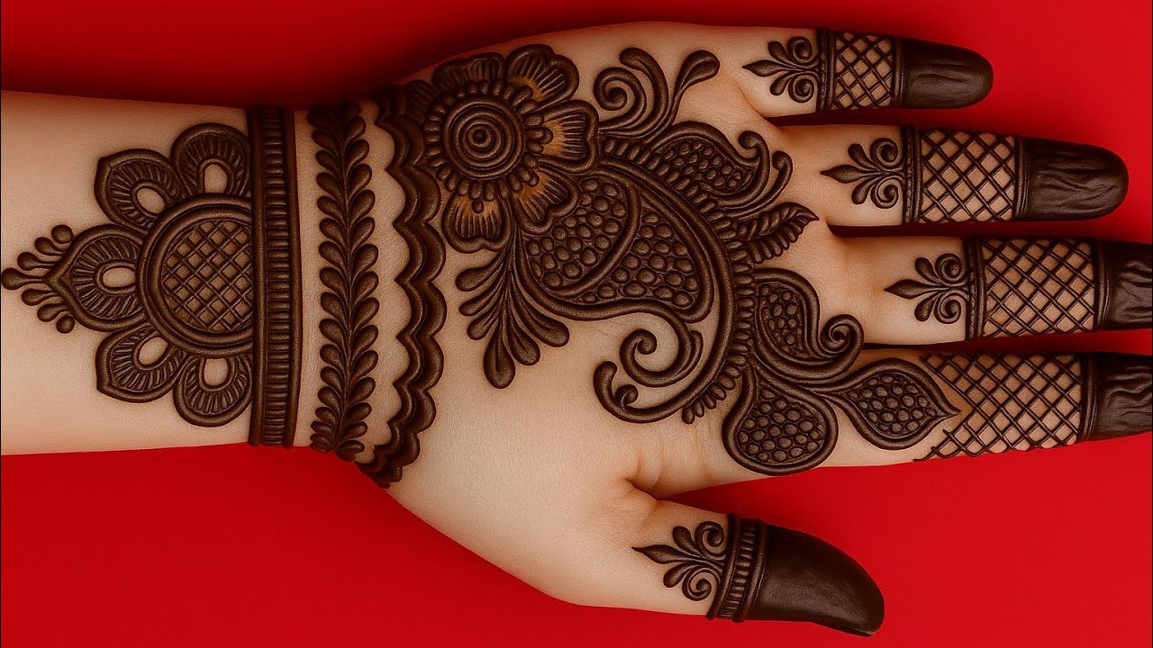 Easy mehndi design for hand | mehendi designs achhi achhi | mehendi ka design | cone mehandi |mehdi 