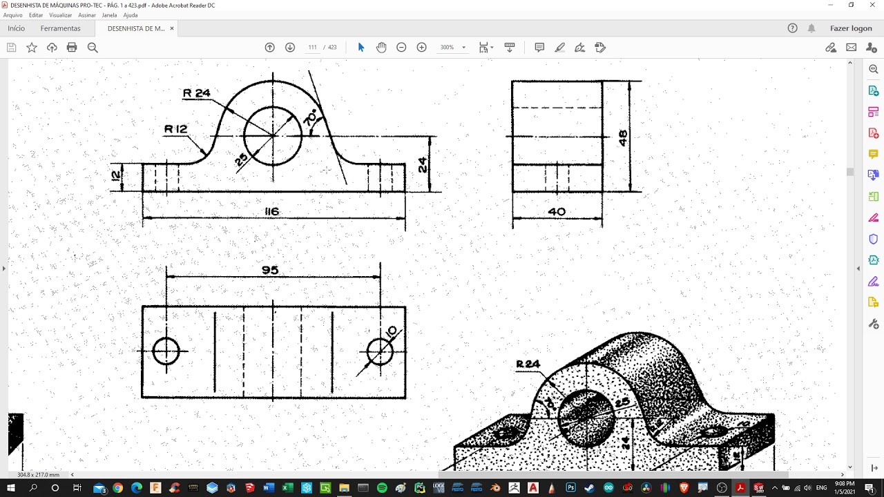 Solidworks: Peça 4 - Mancal de escorregamento 3