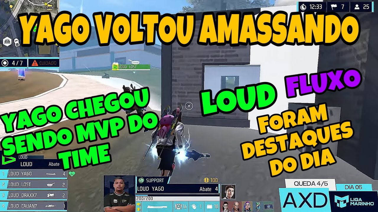 LOUD VOLTA A AMASSAR COM YAGO VOLTANDO PARA O TIME, FLUXO AMASSOU NO DIA