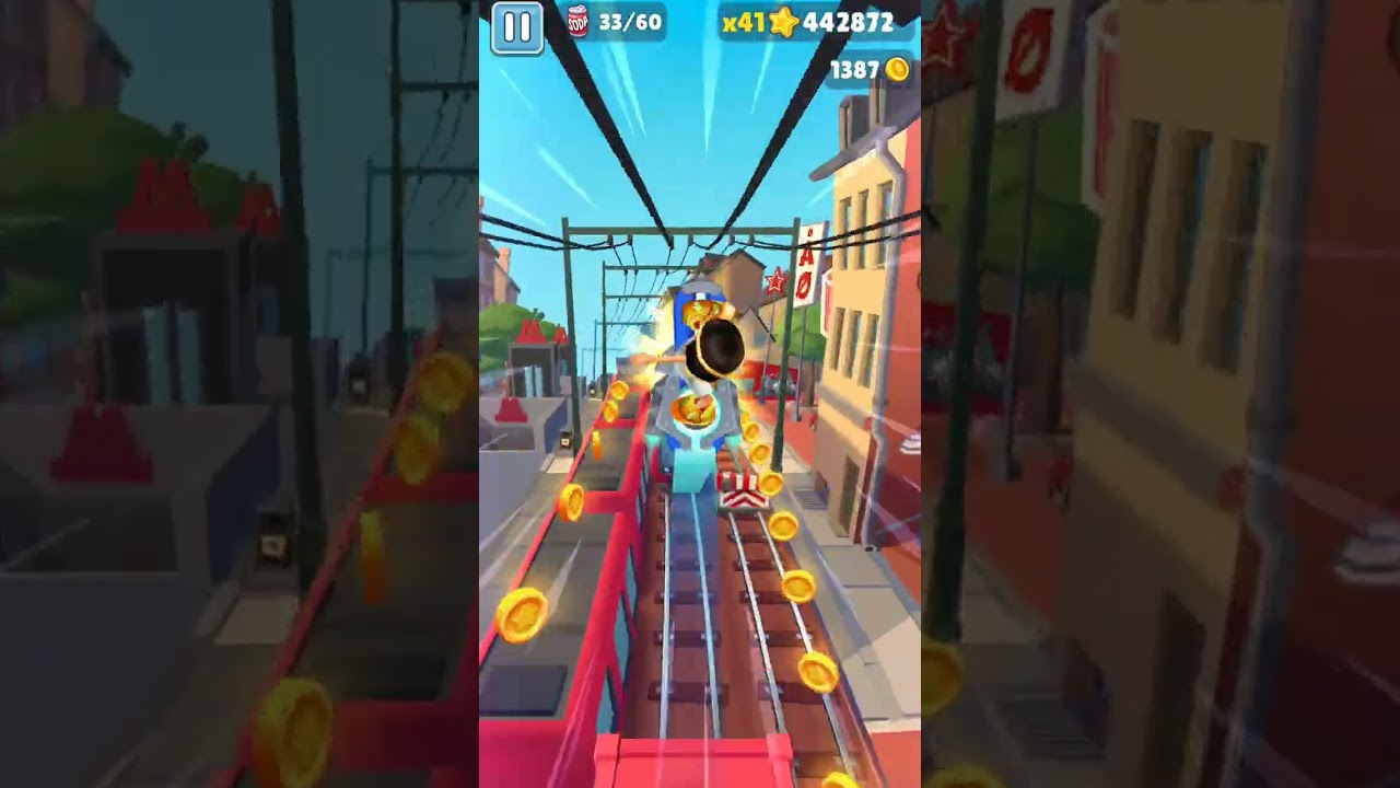 #subwaysurfs ，#地鐵跑酷，#蘇打衝刺