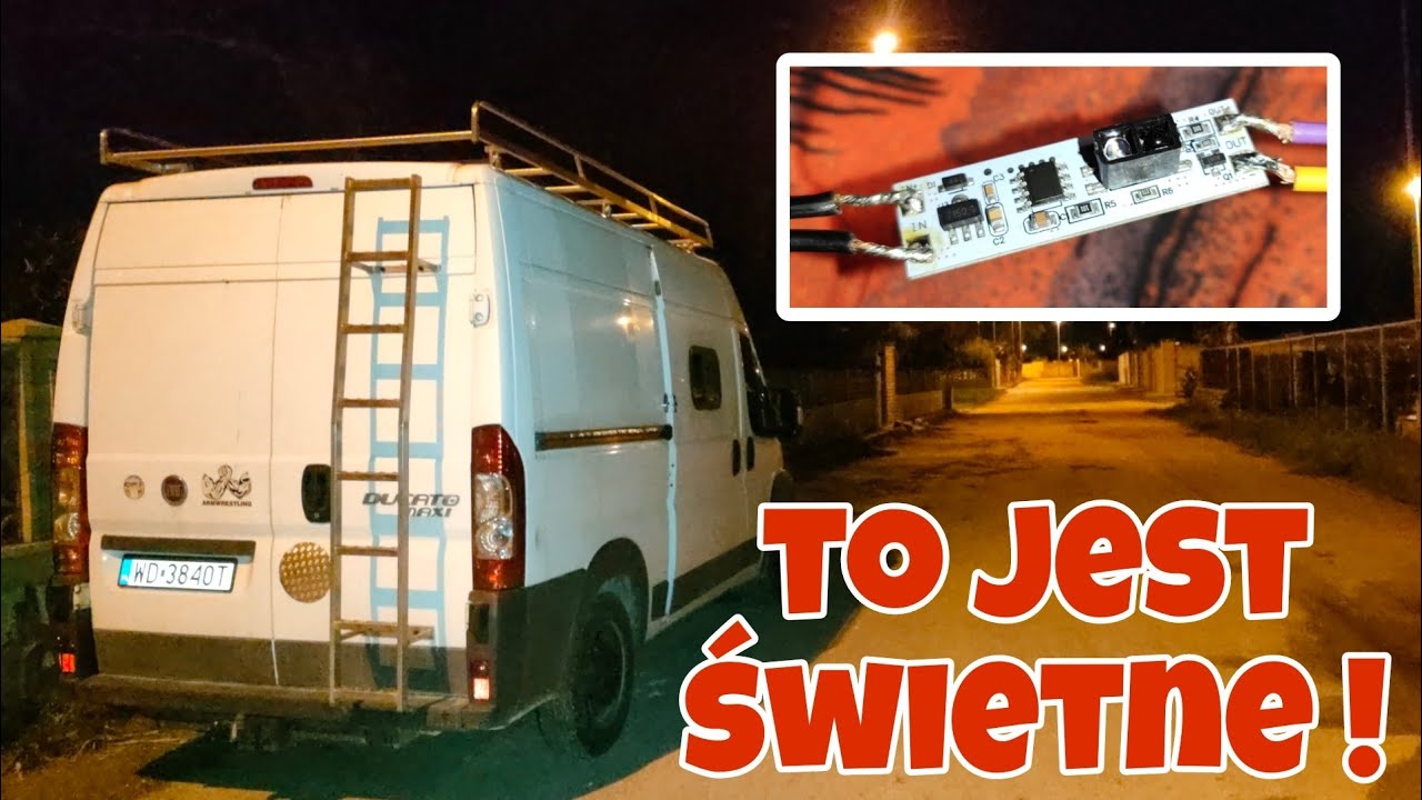Każde światło reaguje na ruch - super gadżet do Kampera!