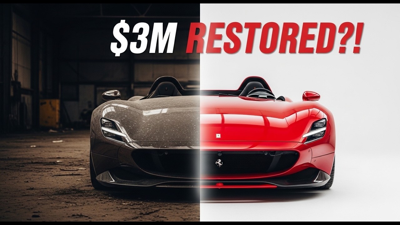 Abandoned Ferrari Monza SP1  FULL Restoration | Satisfying V12 Rebuild & Paint ASMR