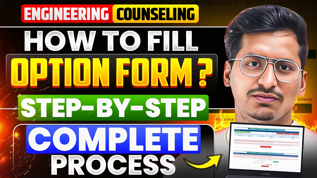 CAP Round 2026 Option Form Filling ✅ | Step-by-Step Complete Process 🔥|One Mistake = No Allotment❌