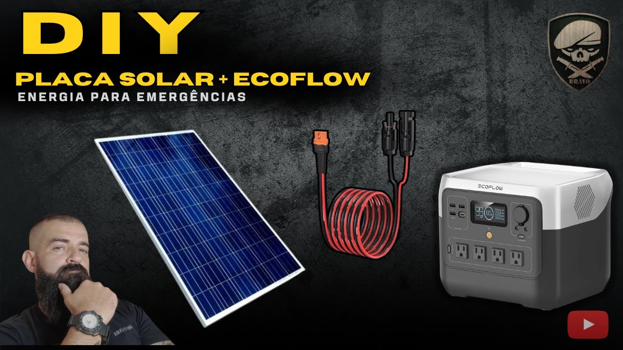 Como Adaptei uma Placa Solar para Carregar Minha EcoFlow - Tutorial