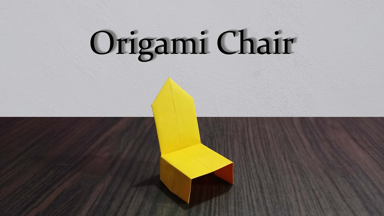 Quick and Easy Origami Chair Tutorial: Craft Your Own Paper Miniature Chair