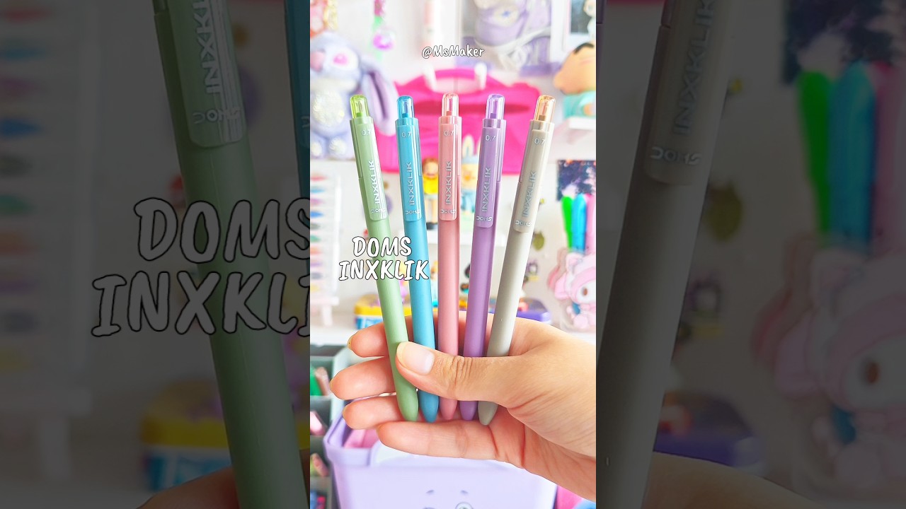 New Aesthetic Ball Pens In 6Rs Only 😱 Doms Inxklik Ball Pen ✨ #shorts