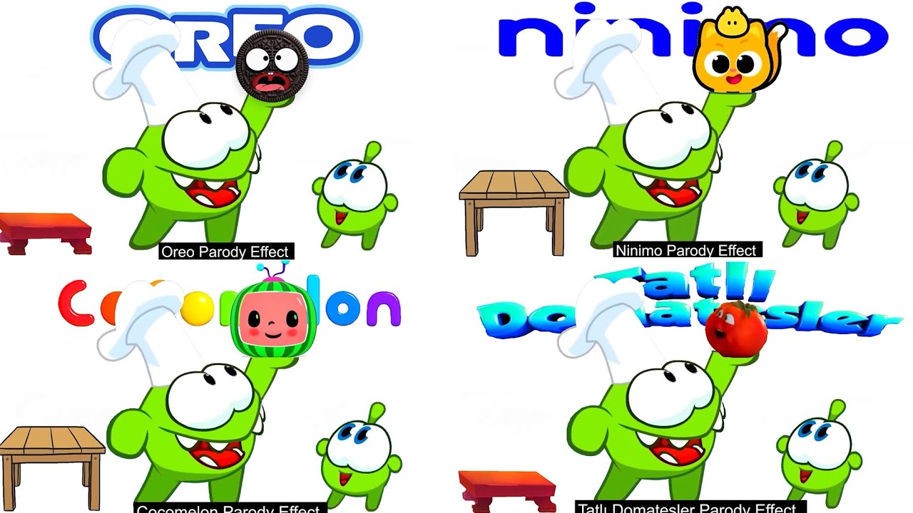 Om Nom & Nibble Nom Master Chef Compilation Remix Effects