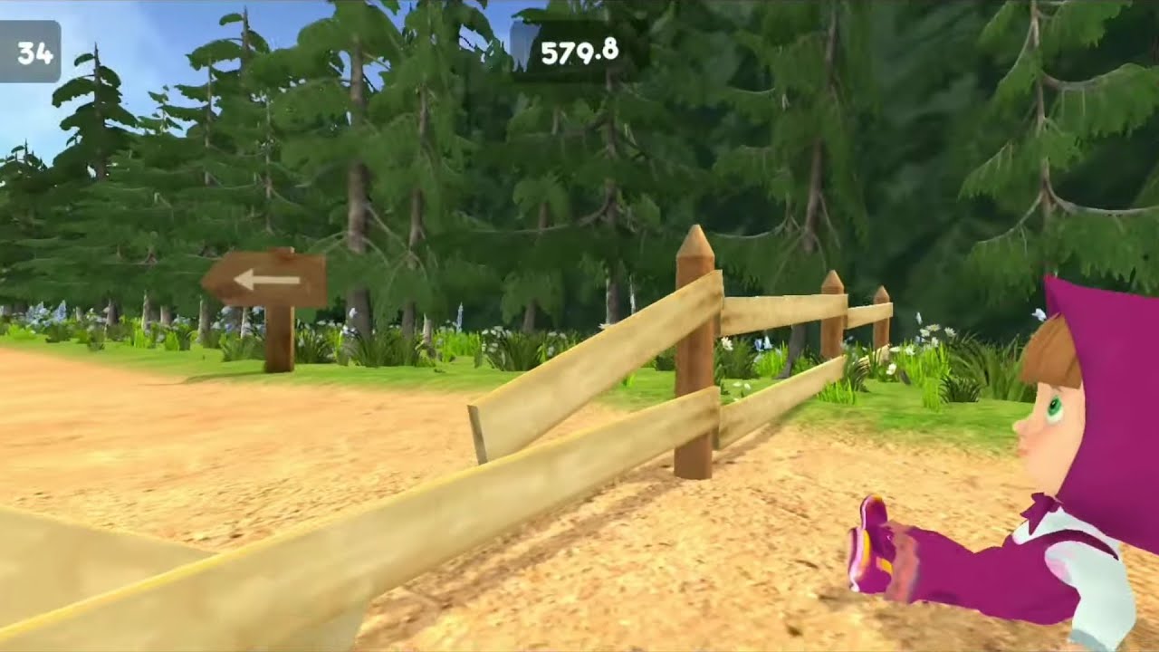 Jogo Masha Run - Gameplay #4 Corre Masha