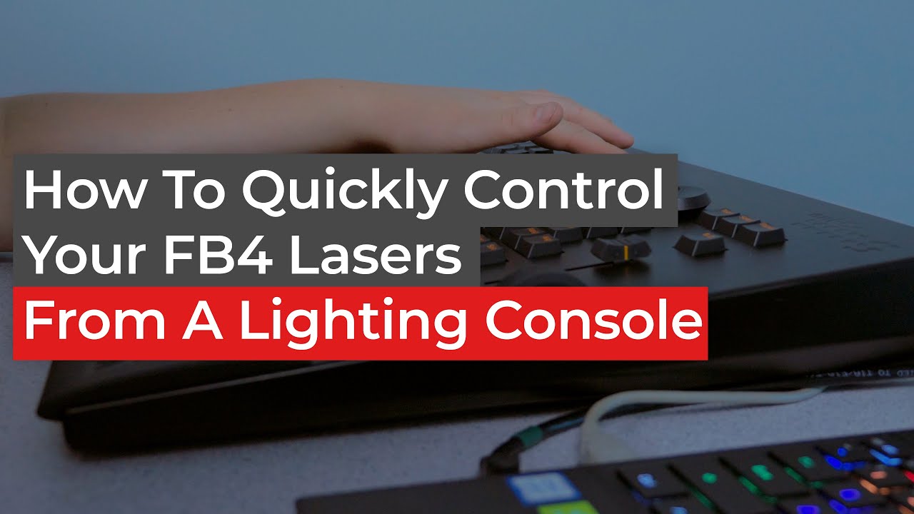 How to Control Lasers From a Lighting Console | Pangolin FB4 Quick Setup Guide