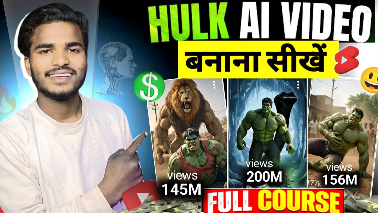 How To Make HULK Ai Videos (Full Course)😱Ai Video Kaise Banaye|ai se video kaise banaye 