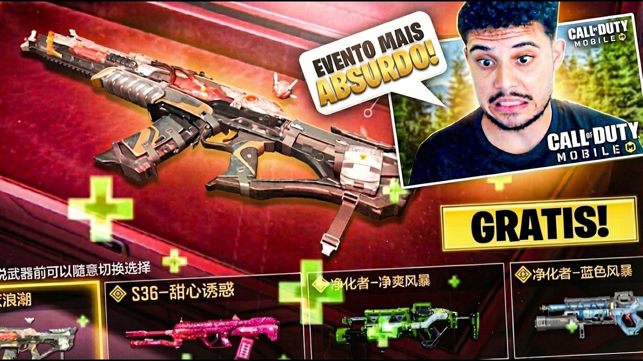 Esse NOVO EVENTO PODE ESCOLHER 1 LENDÁRIA GRÁTIS entre 9! (CODM CHINÊS)