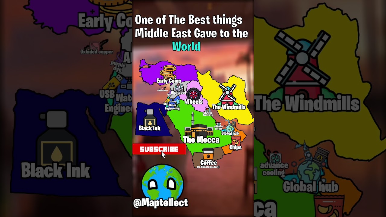 One of the Best Things the Middle East Gave to the World 🌍II #mapping #geographythroughmaps #map